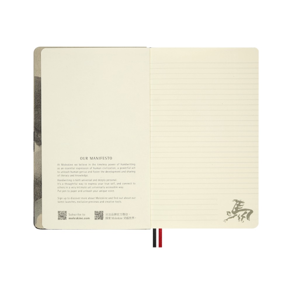 Ruled notebook 2026 Year of the Horse - Moleskine - White Fire Horse