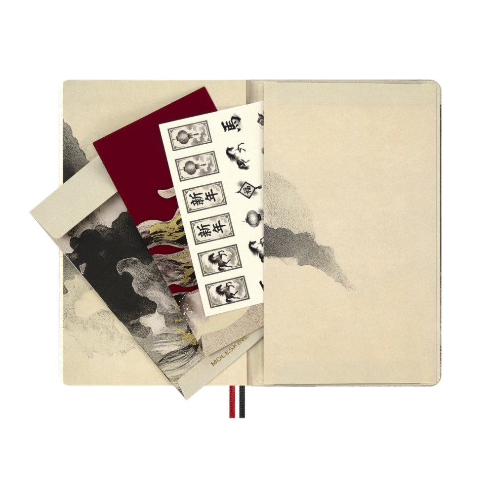 Notatnik w linie 2026 Year of the Horse - Moleskine - White Fire Horse