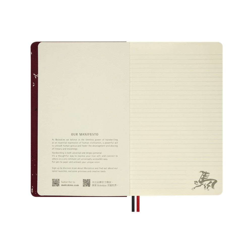 Ruled notebook 2026 Year of the Horse - Moleskine - Red Fire Horse