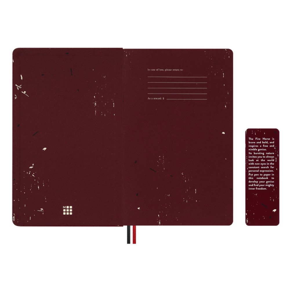 Notatnik w linie 2026 Year of the Horse - Moleskine - Red Fire Horse