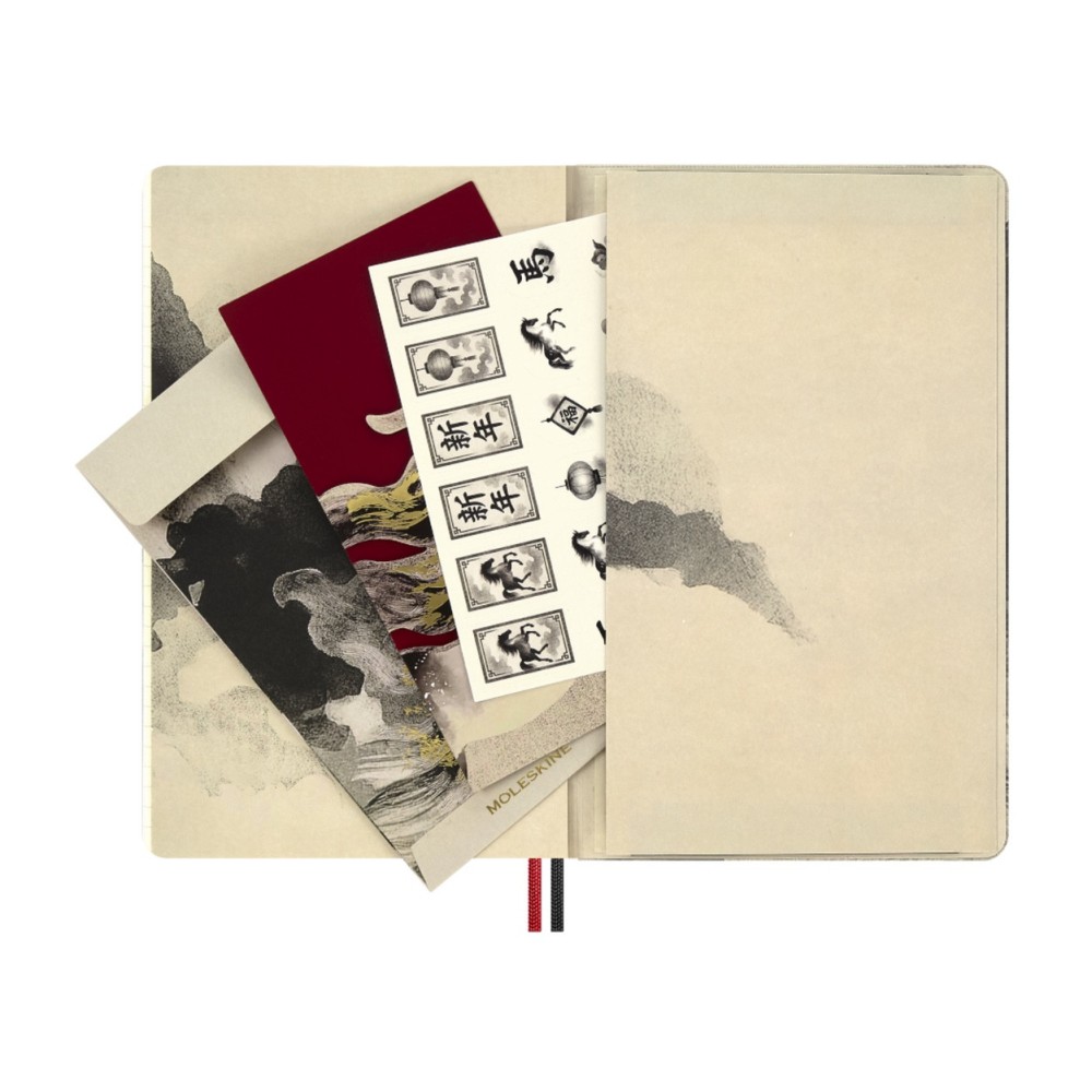 Notatnik w linie 2026 Year of the Horse Box - Moleskine - White Fire Horse