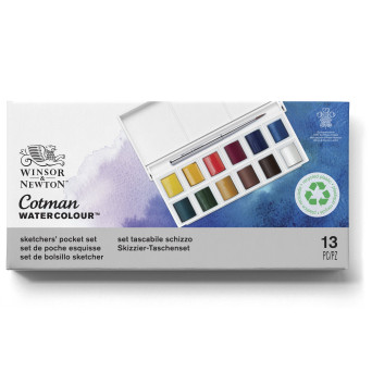 Cotman Watercolor Sketchers Pocket - Winsor & Newton - 12 colors