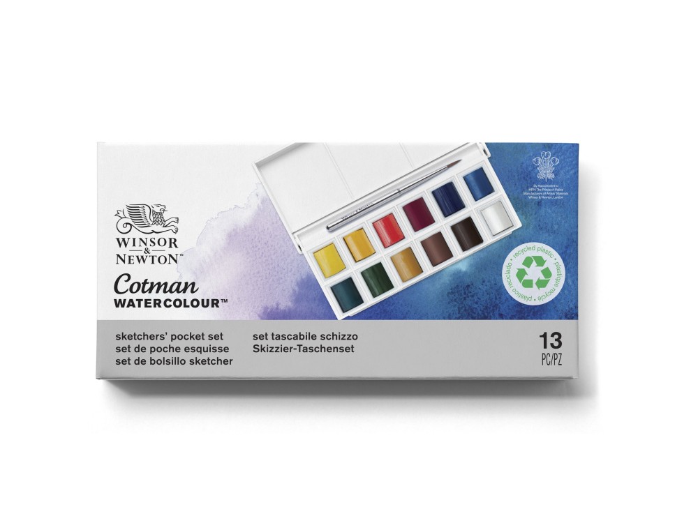 Cotman Watercolor Sketchers Pocket - Winsor & Newton - 12 colors