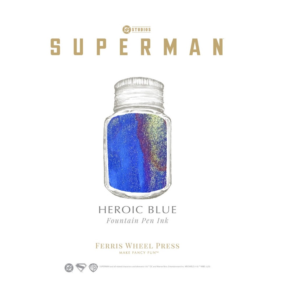 Atrament Superman - Ferris Wheel Press - Heroic Blue 28 ml