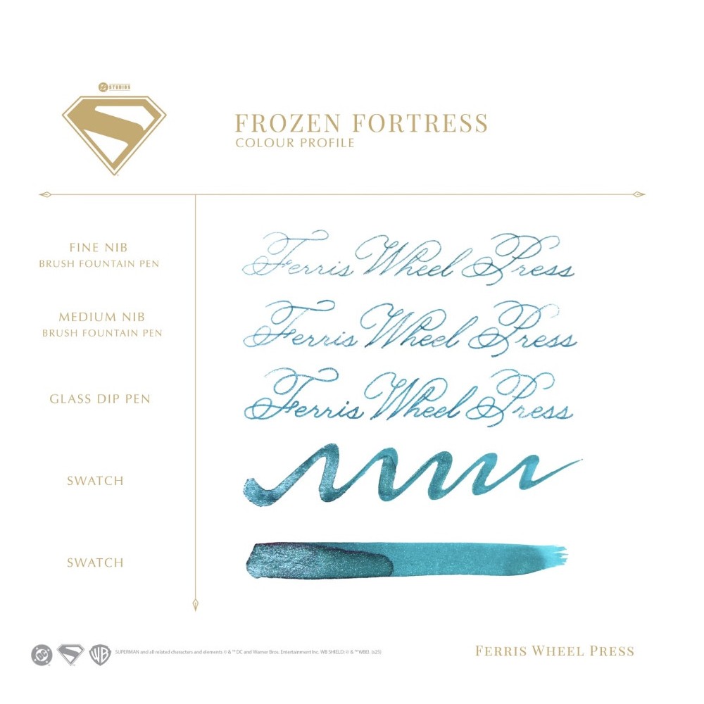 Calligraphy ink Superman - Ferris Wheel Press - Frozen Fortress 28 ml