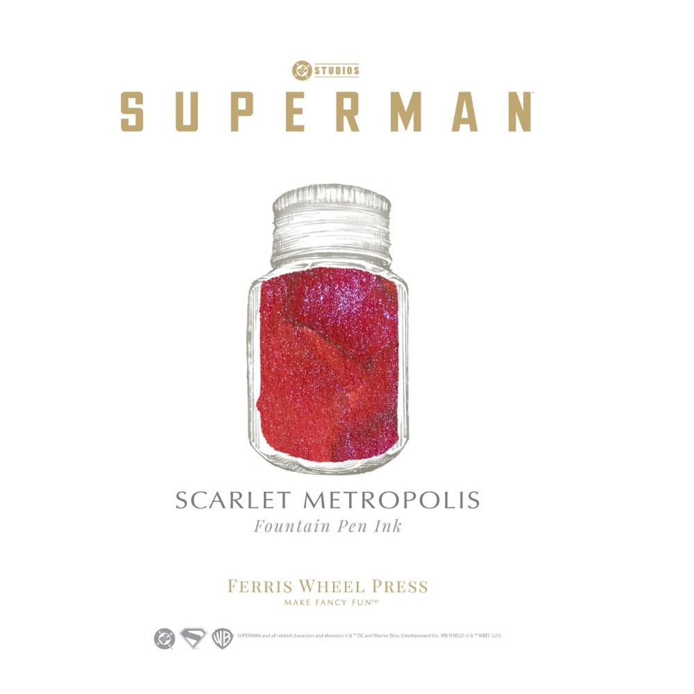 Atrament Superman - Ferris Wheel Press - Scarlet Metropolis 28 ml