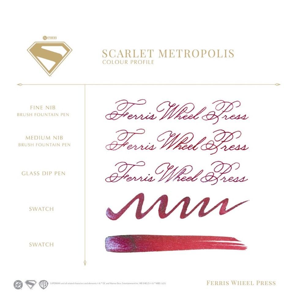 Atrament Superman - Ferris Wheel Press - Scarlet Metropolis 28 ml