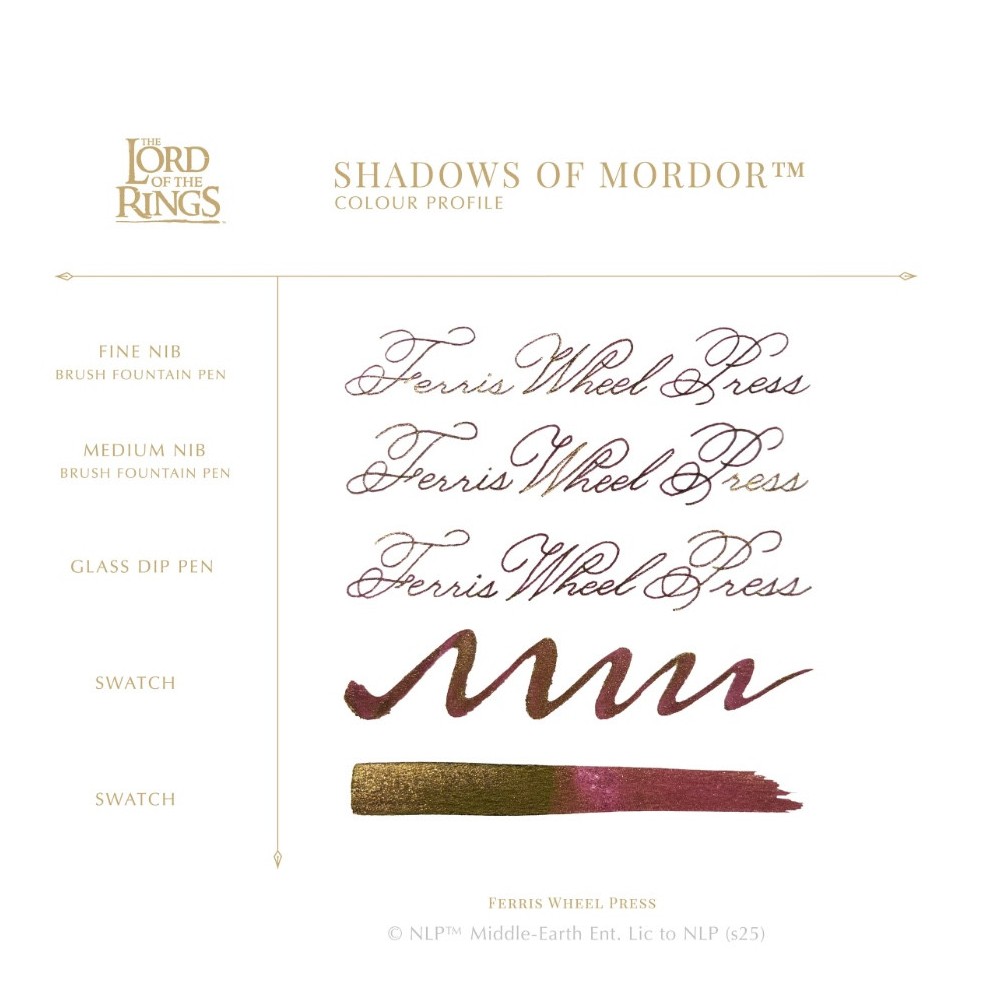 Atrament The Lord of the Rings - Ferris Wheel Press - Shadows of Mordor 28 ml