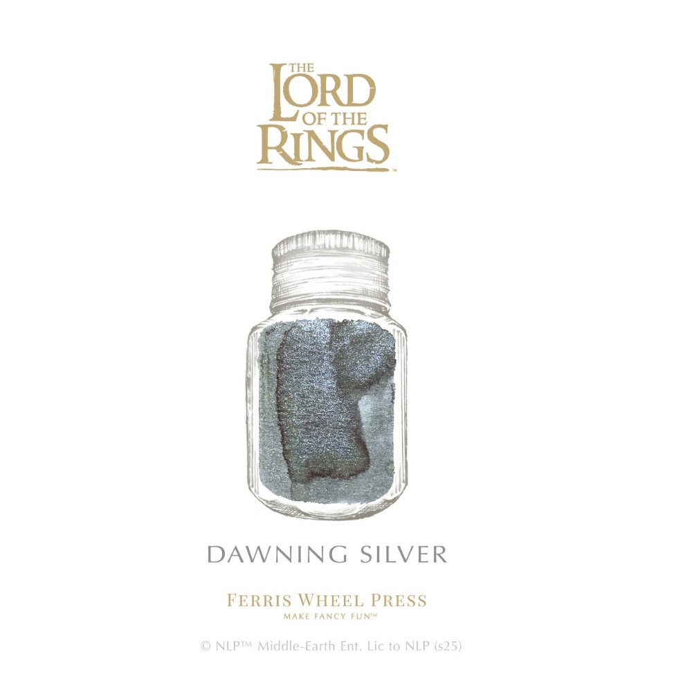 Calligraphy ink The Lord of the Rings - Ferris Wheel Press - Dawning Silver 28 ml