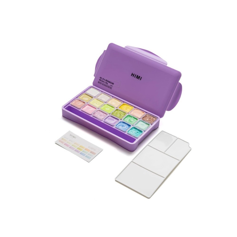 Set of Jelly Cup Pastel Gouache - HIMI - 18 pcs. x 30 g