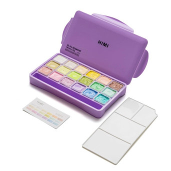 Zestaw gwaszy Jelly Cup Pastel - HIMI - 18 szt.