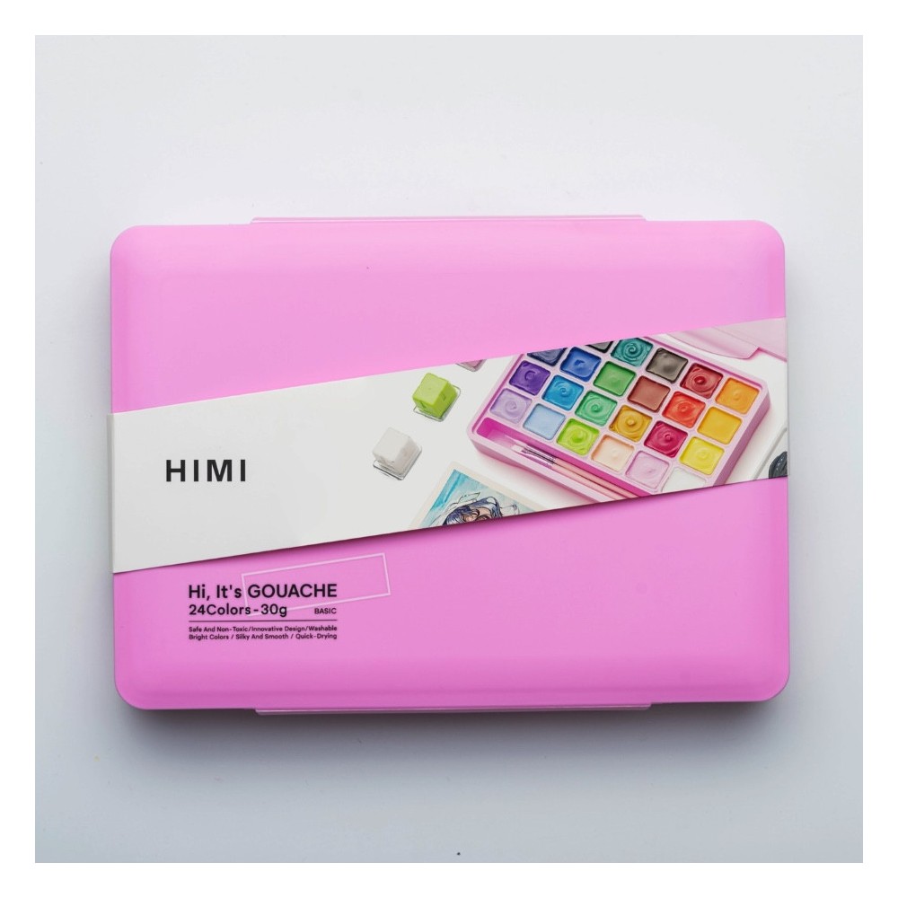 Zestaw gwaszy Jelly Cup Pink - HIMI - 24 szt.