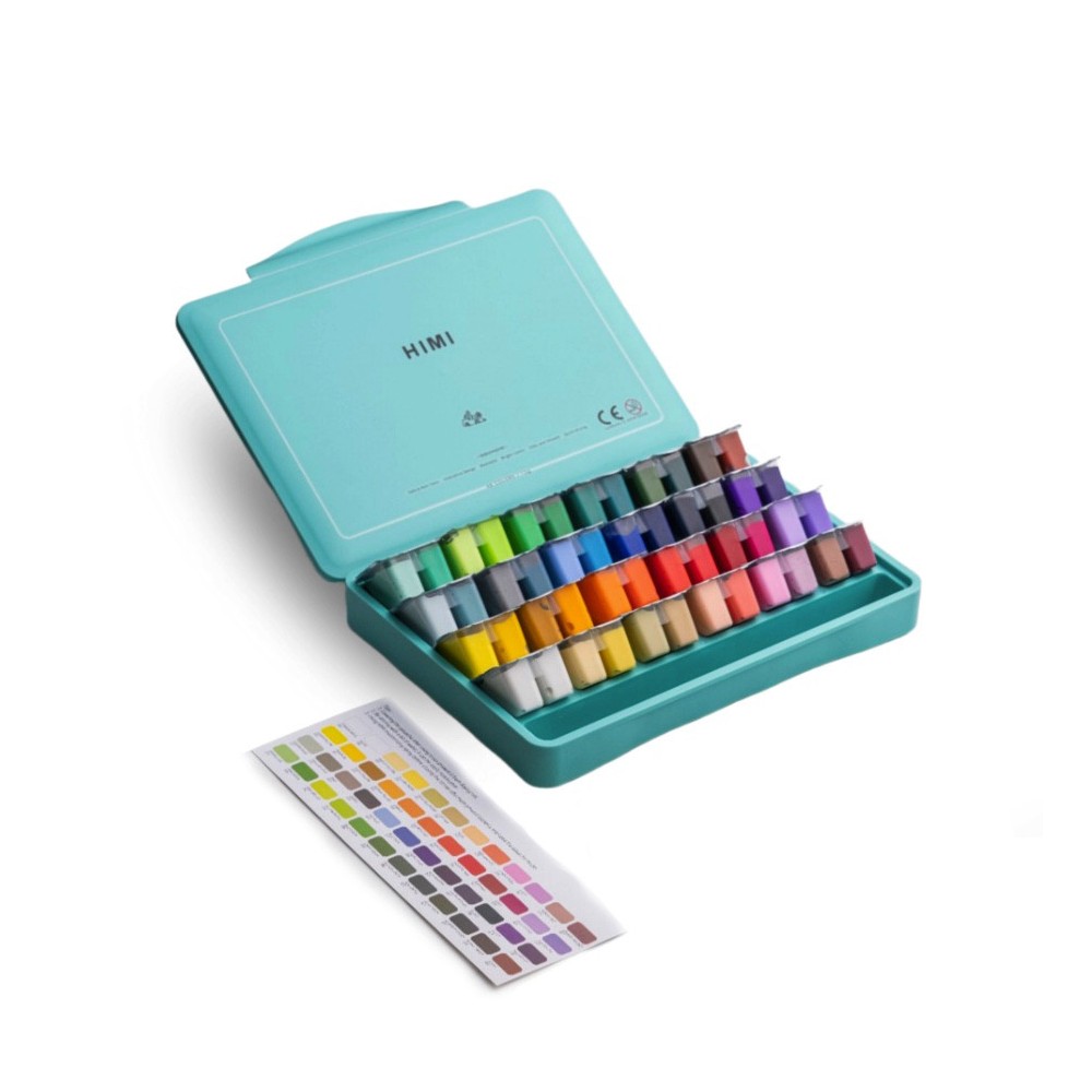 Set of Twin Cup Gouache paints - HIMI - Green 48 pcs. x 12 g