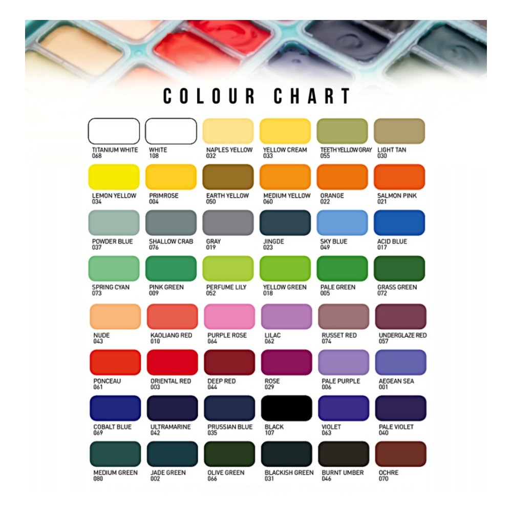 Set of Twin Cup Gouache paints - HIMI - Peach Fuzz 48 pcs. x 12 g