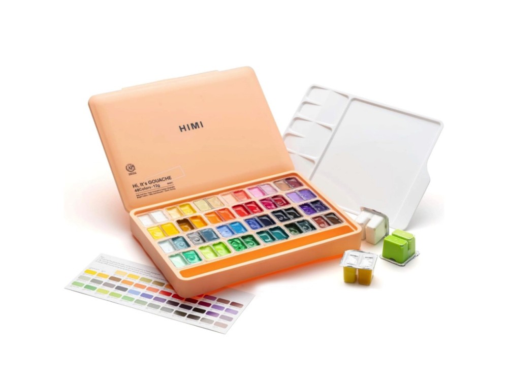 Set of Twin Cup Gouache paints - HIMI - Peach Fuzz 48 pcs. x 12 g