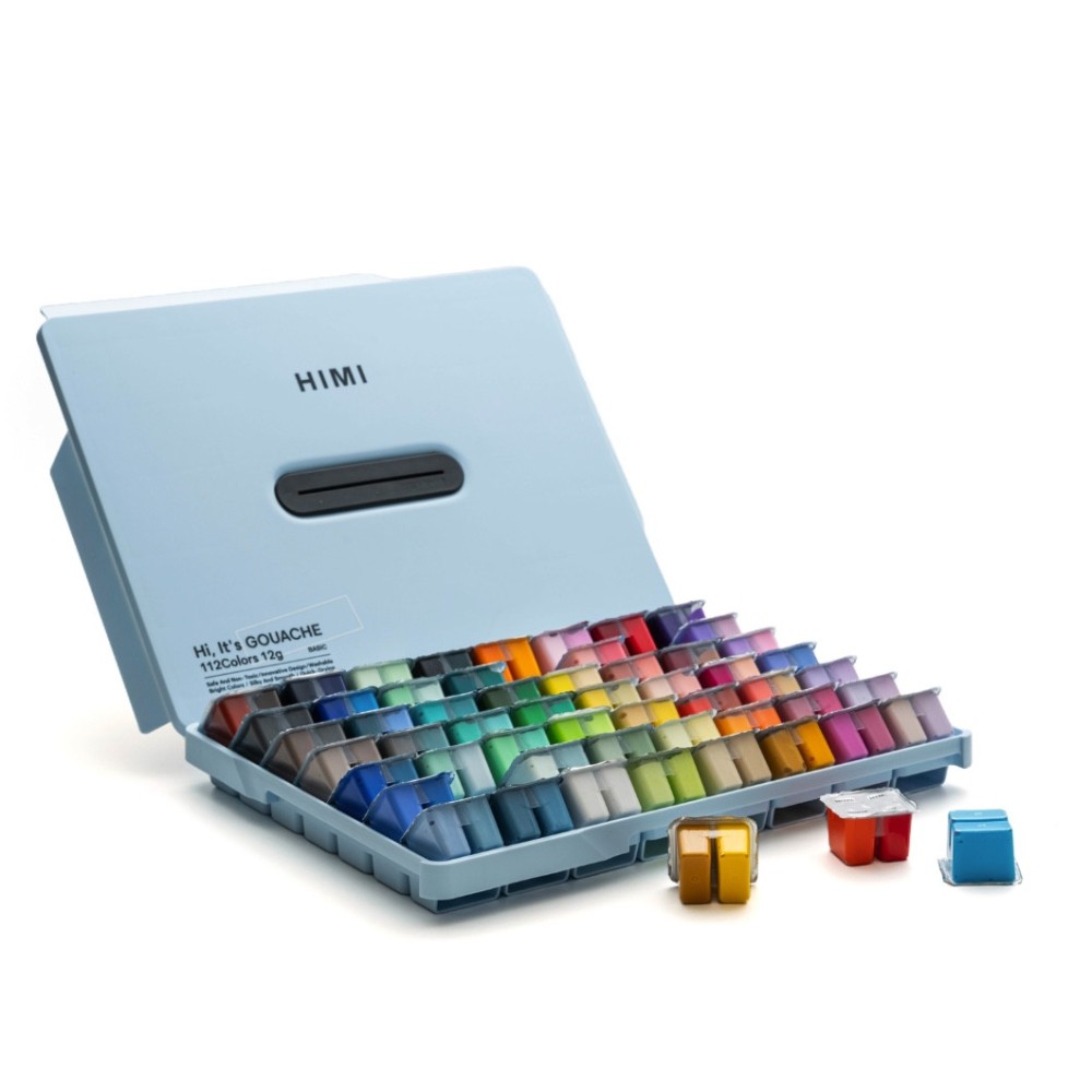 Set of Twin Cup Gouache paints - HIMI - Ice Blue 112 pcs. x 12 g