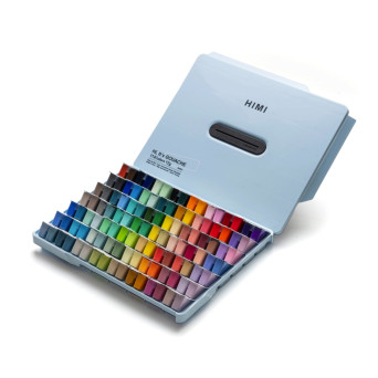 Set of Twin Cup Gouache paints - HIMI - Ice Blue 112 pcs. x 12 g