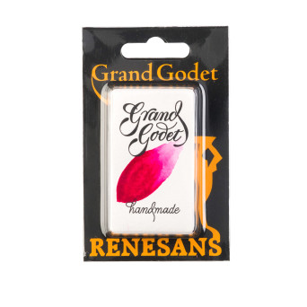 Farba akwarelowa Grand Godet w kostce - Renesans - 11 Quinacridone Red