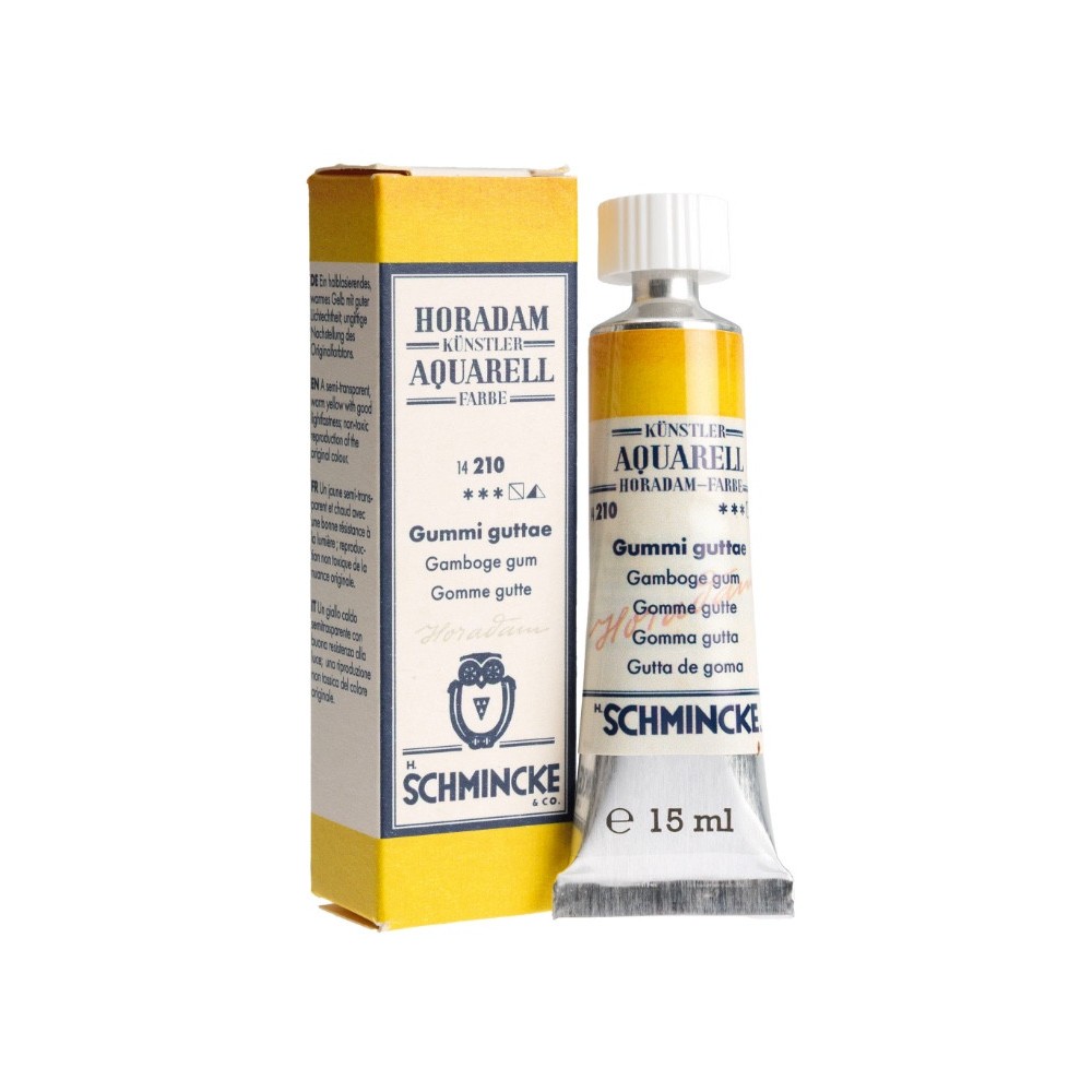 Horadam Aquarell watercolor paint - Schmincke - 210 Gamboge Gum 15 ml
