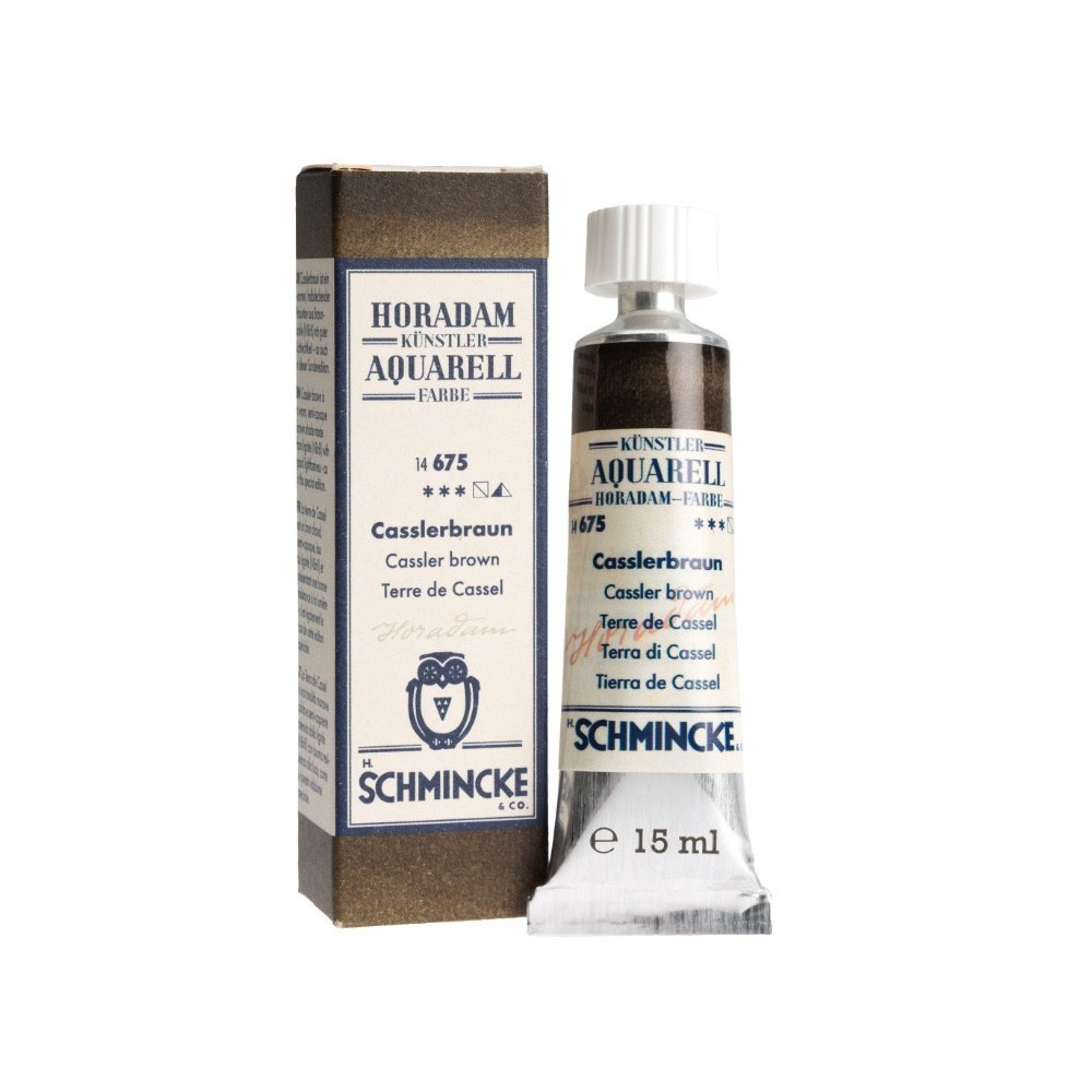 Farba akwarelowa Horadam Aquarell - Schmincke - 675 Cassler Brown 15 ml