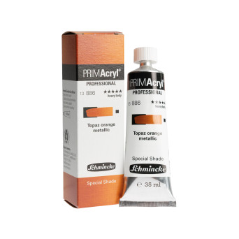 Farba akrylowa PRIMAcryl - Schmincke - 886 Topaz Orange Metallic 35 ml