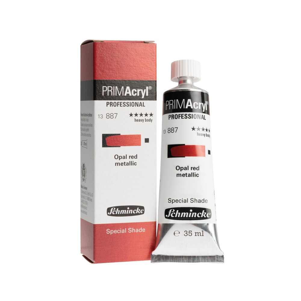 PRIMAcryl professional acrylic paint - Schmincke - 887 Opal Red Metallic 35 ml