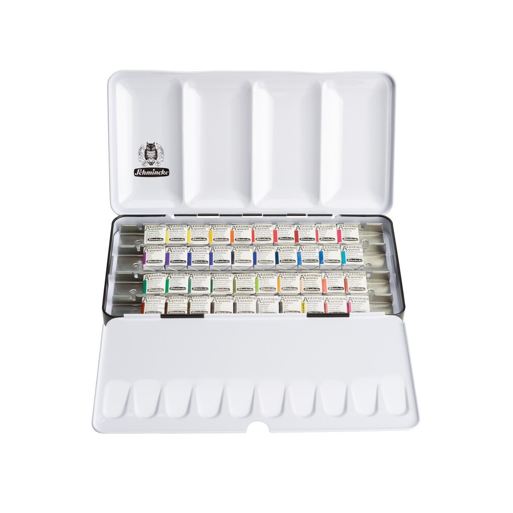 Set of Akademie Aquarell watercolor paints - Schmincke - 40 pcs
