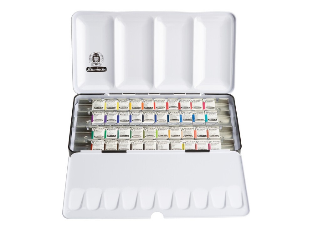 Set of Akademie Aquarell watercolor paints - Schmincke - 40 pcs
