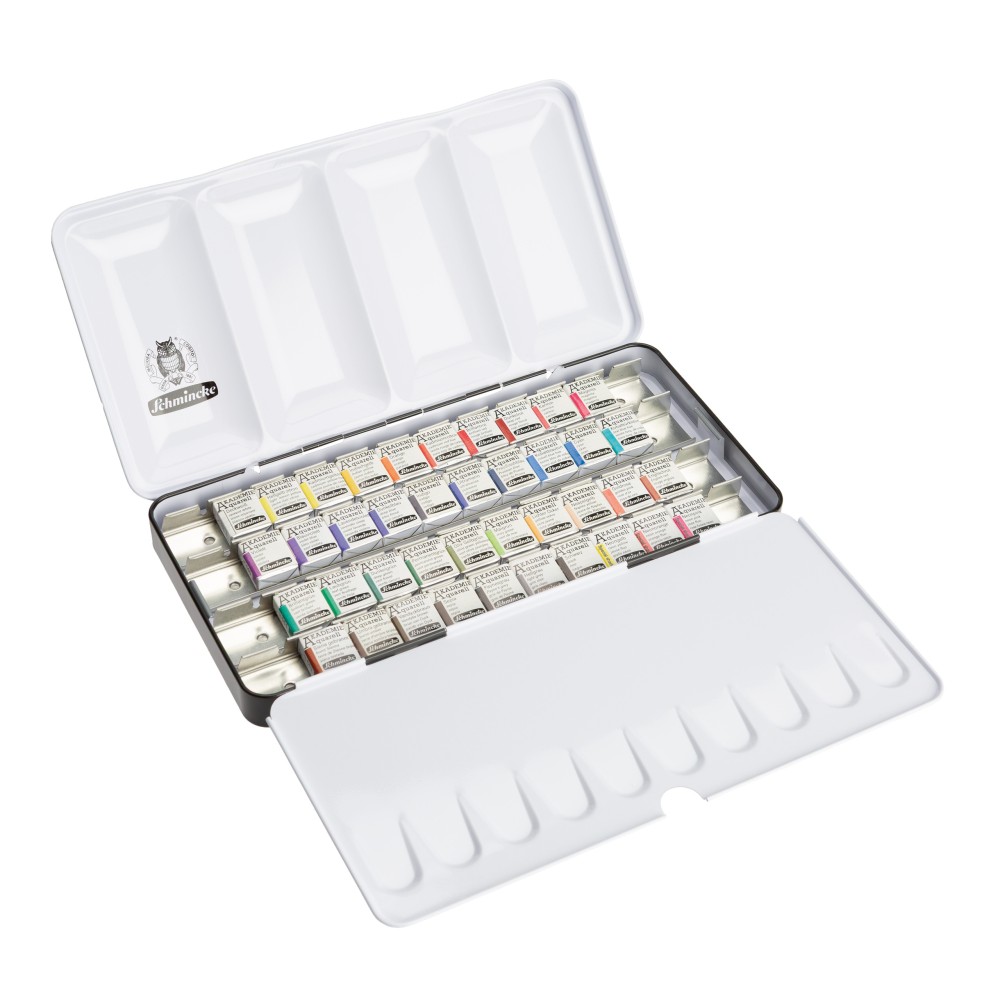 Set of Akademie Aquarell watercolor paints - Schmincke - 40 pcs