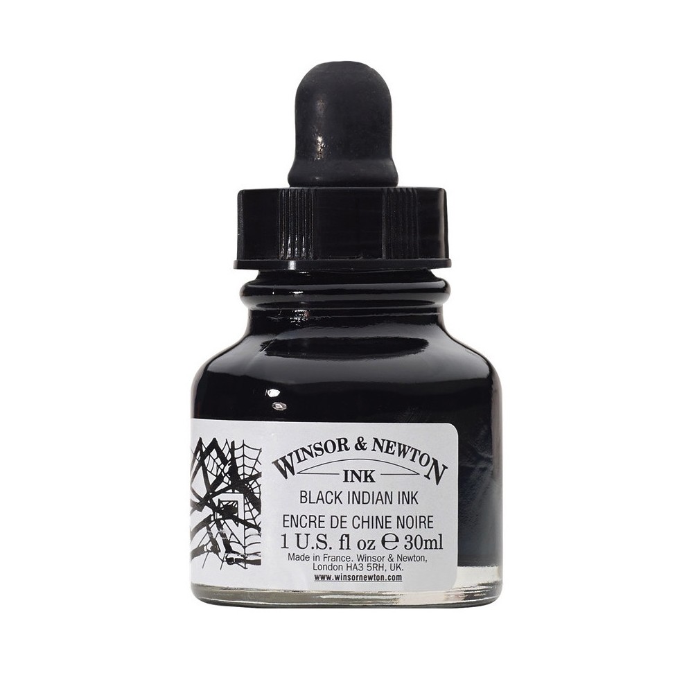 Dopper Black Indian Ink - Winsor & Newton - 30 ml