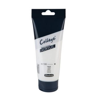 College Acrylic paint - Schmincke - 100 White 250 ml