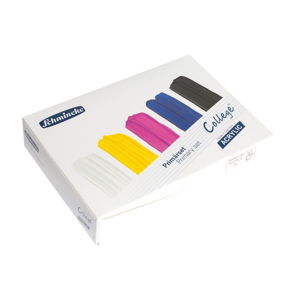 Set of College Acrylic paints - Schmincke - 5 x 75 ml