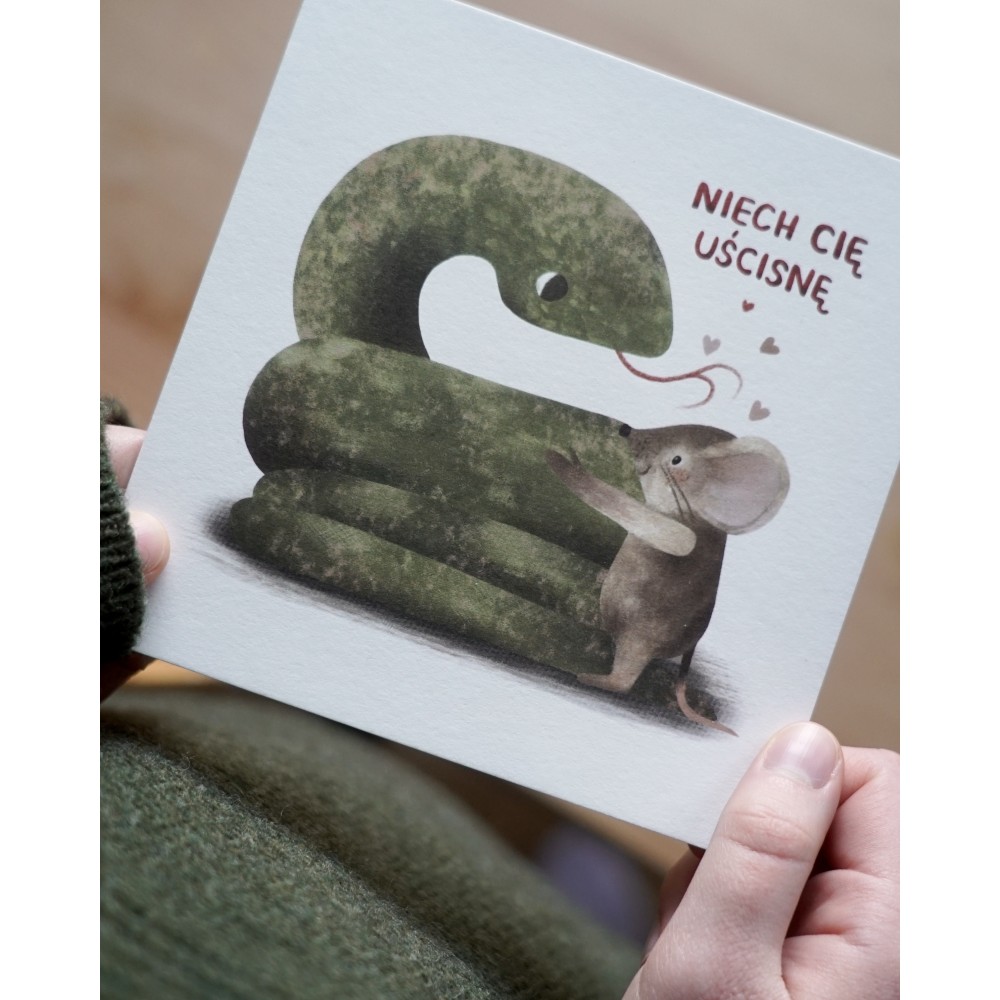 Greeting card - Hi Little - Niech Cię Uścisnę 14,5 x 14,5 cm