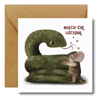 Greeting card - Hi Little - Niech Cię Uścisnę 14,5 x 14,5 cm