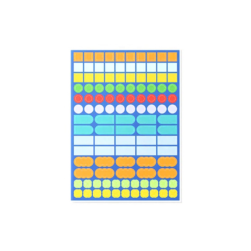 Sticker Shapes set - mishmash - 100 pcs