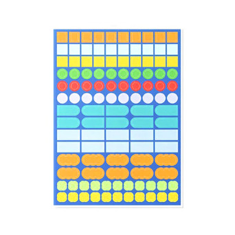 Sticker Shapes set - mishmash - 100 pcs