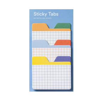 Zakładki samoprzylepne w kratkę Sticky Tabs - mishmash - 90 szt.