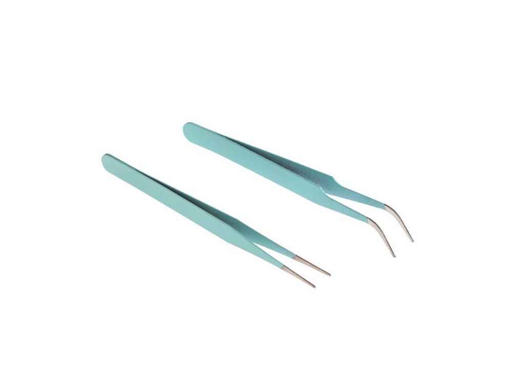Set of precision tweezers - DpCraft - Mint 2 pcs