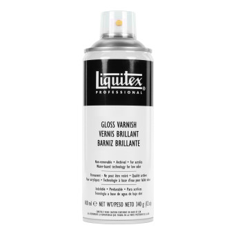 Gloss Spray Varnish for acrylics - Liquitex - 400 ml