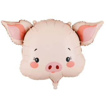 Foil balloon Pig - pink 61 x 36 cm