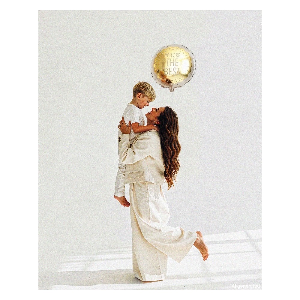 Foil balloon You Are The Best - beige 35 cm