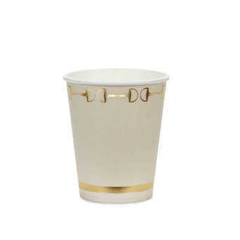 Paper cups Stirrups - beige 220 ml 6 pcs.