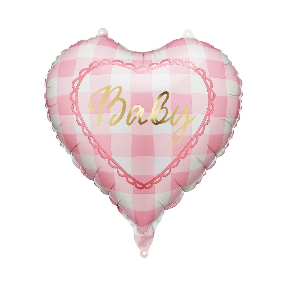Balon foliowy Serce Baby - różowy 35 cm