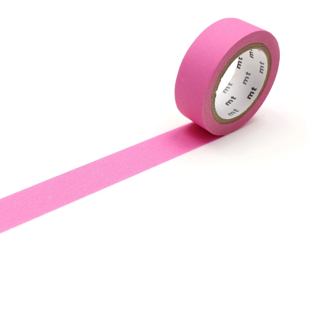 Taśma papierowa washi - MT Masking Tape - Matte Pink 7 m
