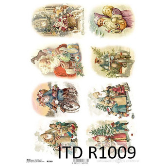 Decoupage paper A4 - ITD Collection - rice, R1009