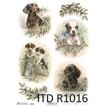 Decoupage paper A4 - ITD Collection - rice, R1016