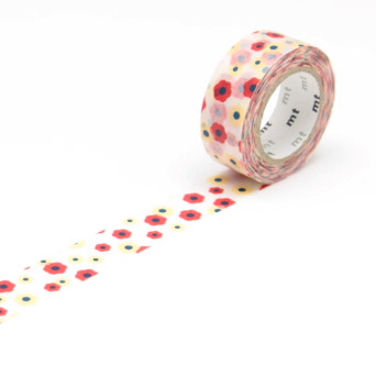 Taśma papierowa washi - MT Masking Tape - Motif Flower 7 m