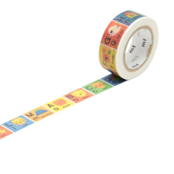 MT Masking Tape - Alphabet A-M 7 m
