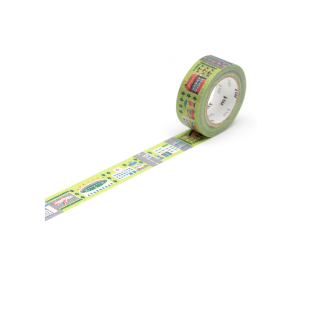 Taśma papierowa washi - MT Masking Tape - Work Town 7 m