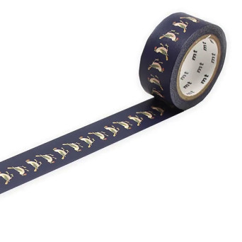 Taśma papierowa washi - MT Masking Tape x William Morris - Strawberry Thief Bird 7 m